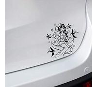 14.3 * 13CM Sexy Navy Girl Cute Popular Fashion Style Excellent Quality Vinyl Decal Black/Silver Car Sticker（2Pcs）