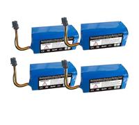 14.4v 14.8v 3500mAh Rechargeable Battery,Compatible For ，Compatible For Midea，,Robot Vacuum Cleaner I5Extra.i5 Young.i9 EYE.M3.M3J.K30.K50.M7.i50Pro(4pcs)