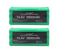 14.4V 5800mah Vacuum Cleaner NiMH Rechargeable Battery,Compatible For Libero M606,Compatible For Devil 0606004 M606 For V-M600/M606 V-BOT(2pcs)