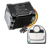 14.4V 6000mAh Batería Recargable Compatible con Vorwerk Kobold VR200, Part No. 20884-1, 4NCR18650P2-C001A, Aspirador Li Ion Pila
