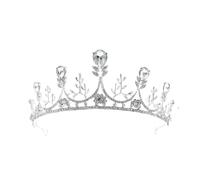 14.5 * 3cm Pearl Crystal Bridal Crown para boda tiara princesa reina corona diadema nupcial para niñas para mujeres