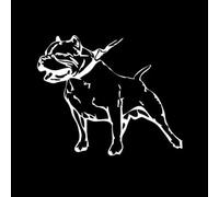 14.6 x 12.1CM Pegatina de Vinilo de Perro American Bully Lovely Mascota para Decoración de Parabrisas Trasero de Coche, para Moto, Bicicleta, Portátil, Nevera, Casco, Decoración