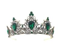 14 * 7cm Corona de novia de cristal para la boda Tiara Princesa Queen Corona Diadema nupcial para niñas para mujeres