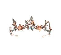 14 * 7cm Corona de novia de cristal para la boda Tiara Princesa Queen Corona Diadema nupcial para niñas para mujeres