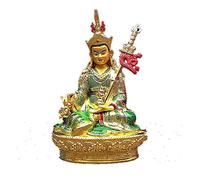 14,8 cm de aleación de artesanía Dorada Budista Padmasambhava Lotus talismán Tibetano eficaz decoración para el hogar decoración del hogar