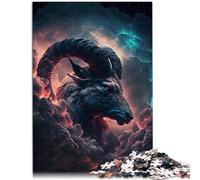 14.96" x 20.47" Rompecabezas para adultos, Capricornio ambicioso, Juego educativo, desafío, juguete, decoración del hogar, 1000 piezas