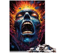 14.96" x 20.47" Rompecabezas para adultos, Juego de calaveras malvadas, Juguetes Decoración de pared, Regalos únicos para Cumpleaños y Navidad, Rompecabezas de 1000 piezas