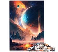 14.96" x 20.47" Rompecabezas para adultos, Rompecabezas Volcán, Montaña, Cosmos, Juego Educativo Familiar, Decoración del Interior, Rompecabezas