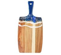 14.96x7.24in Cutting Board - Resin Wooden Tray | Double Sided Chopping Board with Beach Pattern, 512g and 880g Kitchen Accessory with Serving Function, Countertop Sink Organizer for Fruit Vegetable