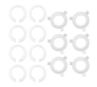 14 anillos reductores para pantallas de lámpara, adaptadores de pantalla E27 a E14, arandelas de plástico para adaptadores de pantallas de lámpara (blanco)