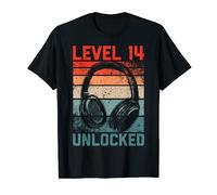14 Años Cumpleaños Chicos Gamer Level 14 unlocked Joven Camiseta