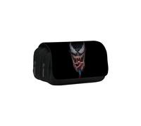 (14)Bolsa de almacenamiento de papelería doble capa para estudiantes con estampado de personajes Venom