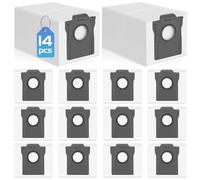 14 Bolsas Aspiradora para Dreame X40 / X50 Ultra Complete, L10s Pro Ultra Heat / L10s Ultra Gen 2 / L40 / L50 Ultra Bolsa de Repuesto für Mova E30 Ultra/P50 Pro /Z50 Ultra Juego de Accesorios Gran