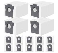 14 bolsas de aspiradora, compatibles con Dreame L10/L10S/L20/X20/X30/X40/X50/L40/L50 Ultra, Mova P10/E30/P50/V50 Ultra, estructura de filtro de 4 capas de 3.2 litros, bolsas para Dreame