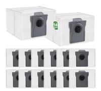 14 bolsas de carbón activo compatibles con aspiradoras Dreame L10/X20/X30/X40/X50/L40/L50/Mova P10/E30/P50/V50, 3,2 litros de gran capacidad, estructura de cuatro capas