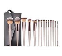 14 brochas de maquillaje de cara completa para sombra de ojos, brochas de maquillaje con bolsa de almacenamiento para mujeres