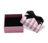 14 cajas de regalo pequeñas de cartón rosa para collares, aretes, anillos, colgantes, pulseras, tobilleras, soporte de joyas, caja de regalo a granel (rosa con rayas blancas)