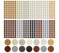 14 Colores de Pegatinas Tapa Tornillos, 756 Piezas, Embellecedor Tornillo Redondos de 21 mm, Pegatinas Impermeables para Tapa Agujeros en Grano de Madera, Adecuadas para Muebles, Librerías