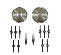 14 cuchillas de metal para desbrozadora, accesorios para un corte preciso de césped y un rendimiento óptimo, cuchillas universales compatibles con cortadoras 3 en 1, minicortadoras y recortadoras
