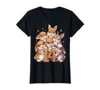 14º Cumpleaños Conejo Niña Regalo 14 Años Camiseta