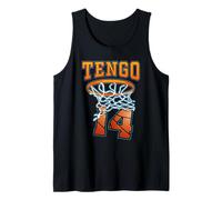 14 Cumpleaños Niño o Niña Tengo 14 Años Baloncesto Canasta Camiseta sin Mangas