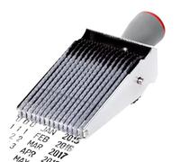 14-Digit Roller Date Stamper - Sello de goma con letras inglesas, rodillo de números ajustables, multiusos, para álbumes de recortes, manualidades