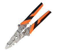 14 en 1 plegable de alambre stripper, removedor de alambre plegable multifuncional pelador de acero inoxidable, pinza de engarzado para pelar y cortar cables, abrazadera de denuder eléctrica