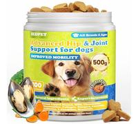 14 en 1 Suplemento Articulaciones Perro de - 500g Complejo de 14 Principios Activos con Concha Verde, MSM, Glucosamina, Condroitina, Colágeno, Curcumina, L-Carnitina | Para el Cuidado de