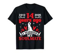 14 Hace años me casé con mi Alma Gemela 14 Aniversario de Boda Camiseta