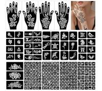 14 Hojas Kit Tatuaje, 247 PCS Plantillas de Tatuaje Temporal, Pegatinas de Tatuaje Realista para Pintura Facial Body Art