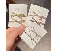 14 Horquillas De Diamantes De Imitación Y 8 Clips De Una Palabra, Que Son Firmes Y No Se Resbalan, Y El Flequillo Son Horquillas Rotas, Que Son Adecuadas Para Peluquería, Así Como Para Peinar.