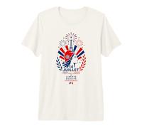 14 Juillet Fête Nationale Día de la Bastilla Francesa Camiseta Premium