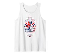 14 Juillet Fête Nationale Día de la Bastilla Francesa Camiseta sin Mangas