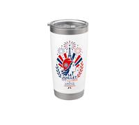 14 Juillet Fête Nationale Día de la Bastilla Francesa Vaso térmico de acero inoxidable de doble pared