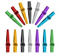 14 Kazoo Set Kazoos Metal AleacióN De Aluminio Kasu Instrumentos Musicales En 7 Colores Metal Kazoo Para NiñOs Y Amantes De La MúSica Principiantes NiñOs Fiesta Favors Regalos
