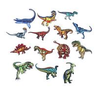 14 parches termoadhesivos decorativos bordados para tela, mochilas, vaqueros, abrigos, dinosaurios