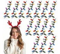 14 parches termoadhesivos para luces navideñas, parches de Navidad para planchar, apliques bordados para coser, ideales para suéteres, manualidades, ropa, vaqueros, sombreros y decoración
