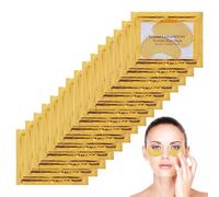 14 Pares Crystal Collagen Gold Gel, Mascarilla para Ojos Antiojeras,24 Quilates Parche Hidratante Para Ojos Hombre Y Mujer Con Colageno, Anti Edad Mascarilla Facial Contorno de Ojos