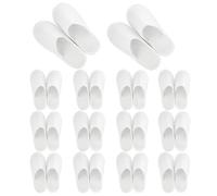 14 Pares de Zapatillas de Hotel Blancas - Desechables Portátiles Con Punta Cerrada para Invitados, Spa, Baño y Hogar
