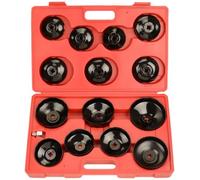14 PC Juego de Llaves Cazoletas para Filtros de Aceite