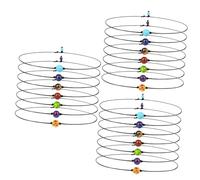 14 Pcs Colorful Lady Clothes Fashion Bead Choker Link Chain Jewelry Necklace Girl Crystal Miss Yoga Suit Natural Stone