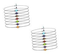 14 Pcs Colorful Lady Clothes Fashion Bead Choker Link Chain Jewelry Necklace Girl Crystal Miss Yoga Suit Natural Stone