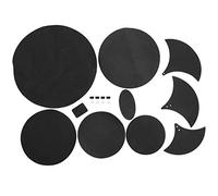 14 PCS Drum Mute Pads Juego completo, Drum Set Head Mute Pads Ebr Material Practicando para Player Fit 12 ", 13", 14 ", 16"