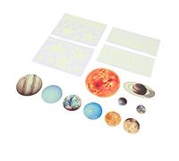 14 Pegatinas de Pared de Planetas que Brillan Intensamente, Calcomanía del Sistema Solar de Estrellas que Brillan en la Oscuridad, Adecuada para Dormitorio de Niños, Guardería (mini sistema solar)