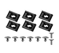 14 pernos de clip de tornillo para la cubierta inferior del motor - para Honda - para CRV - para Civic - Sustituye a 90674-TY2-A01 90673-TY2-A01 - Kit de cierre negro plateado - para protección de la