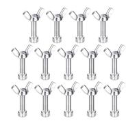 14-Piece Stainless Steel Bat Pins Set - Non-Slip Heavy-Duty Pottery Wheel | Non-Slip Wing Nut Fastening - Equipped With High-torque Wing Nuts That Secure Pottery Bats Firmly Onto The Wheel Head
