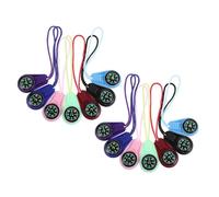 14 Piezas Brújula Colgante Portátil con Cordón, Mini | Plástico Ligero, sin Pilas, Navegación Clara, para Mochila y Running, Accesorio Colgante