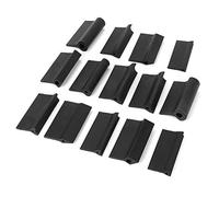 14 piezas de almohadillas de lijado de contorno Dura Block Bloques de lijado Bloques de lijado de perfil, bloque de lijado Alfombrilla de papel de lija de goma Almohadilla de pulido de contorno flexib
