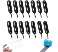 14 piezas de tinta de sello de rodillo de protección contra robo de identidad con caja, juego de recambios de tinta de sello de rodillo confidencial, tinta de sello bloqueador de direcciones para