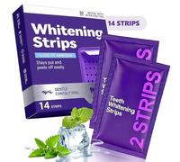 14 Piezas Dientes Whitening Strips, Kit Blanqueamiento dental, Teeth Whitening Strips, Effective y rápido, Adecuadas para dientes sensibles, Ideal para Usar en Casa (púrpura)